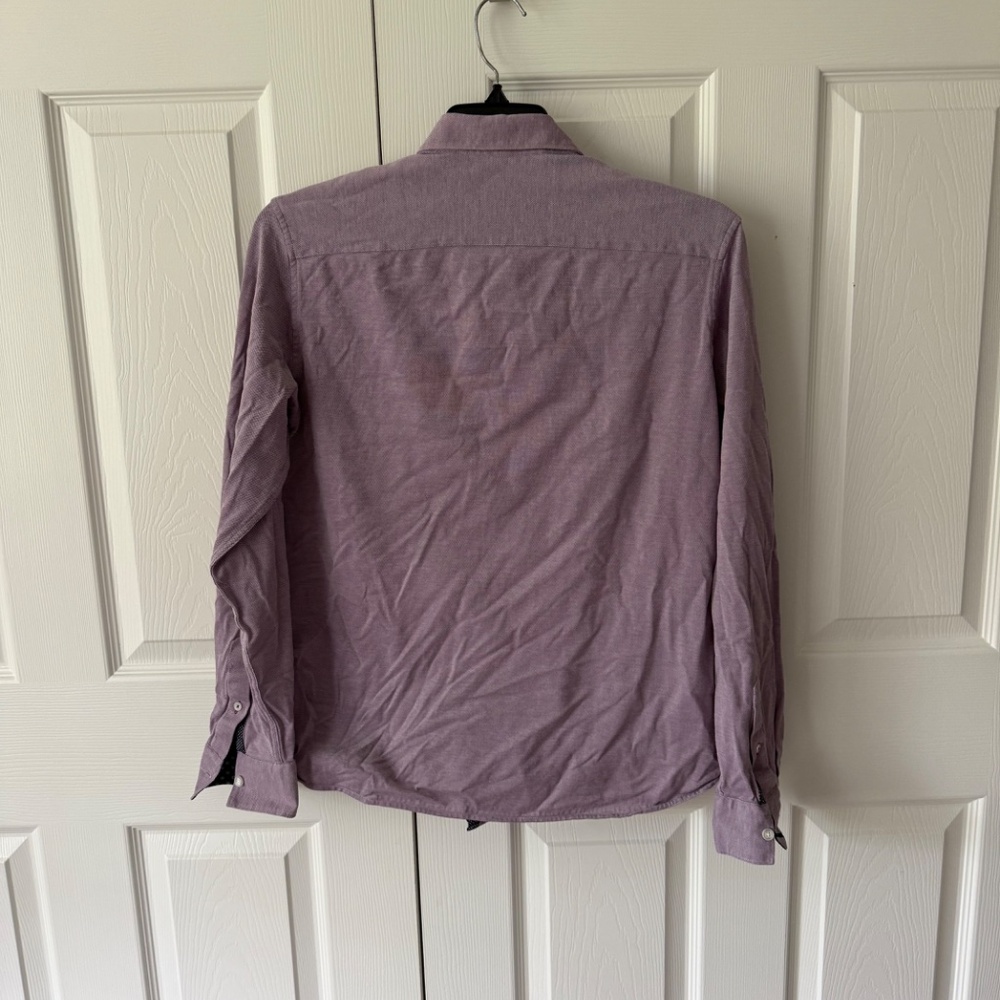 Ted Baker Chambray-style Cameron-cuff Button Down Size 5 - Picture 4 of 5